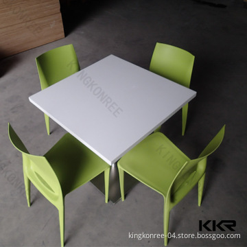 Custom Artificial Stone Acrylic Solid Surface Restaurant Dining Tables (KKR-T1412261)